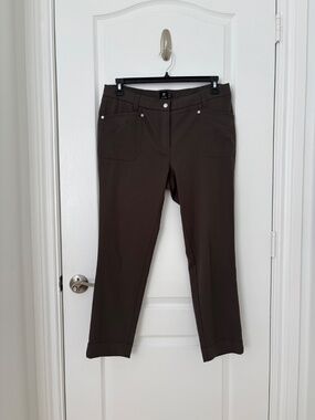 Daily Sports Lyric Ankle Pants- Size 12, 27.5" Inseam, Kalamata (olive green)